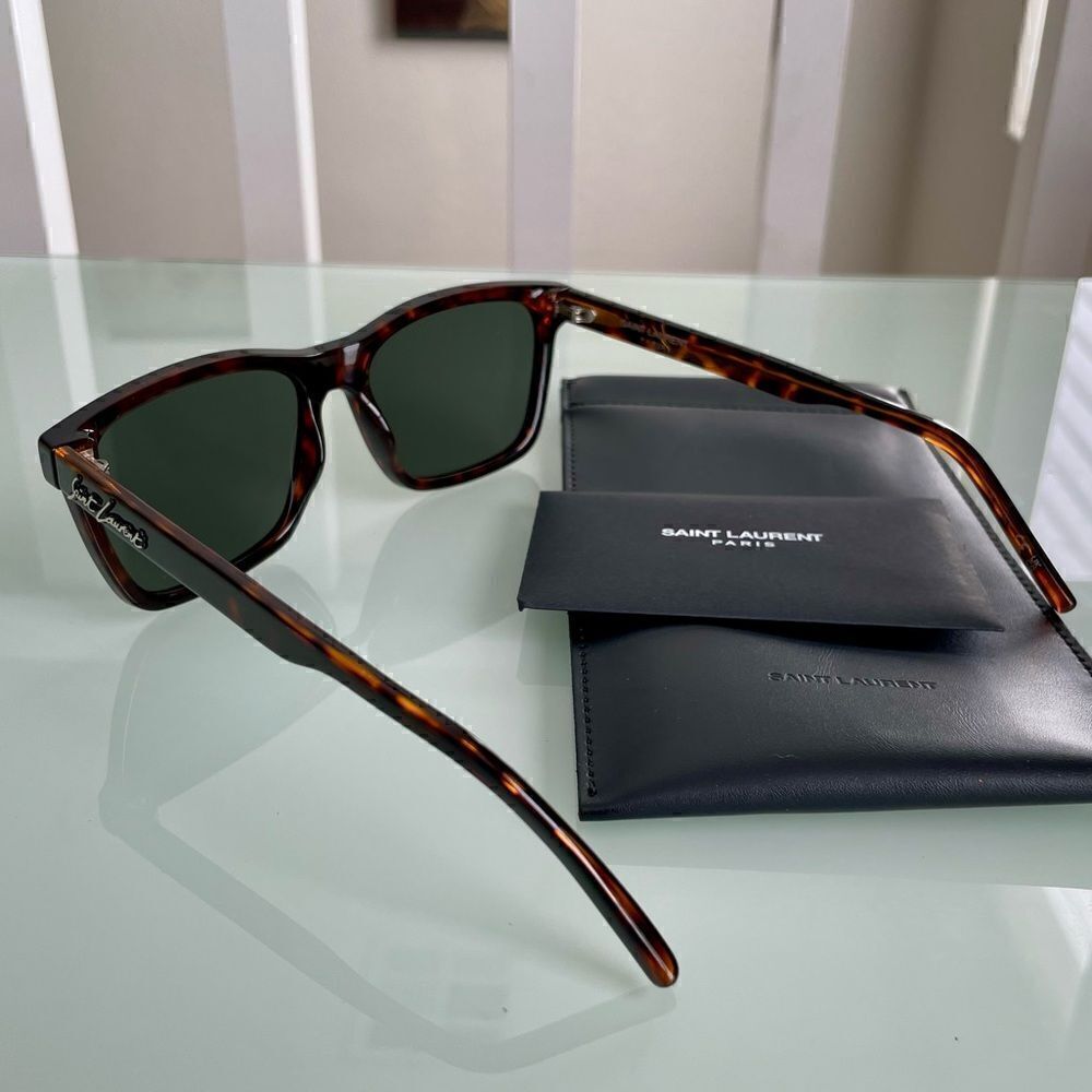 NWT Yves Saint Laurent Tortoise Unisex Sunglasses - Picture 7 of 10
